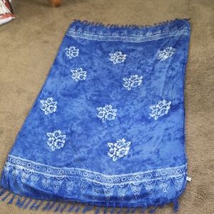 Beautiful blue floral sarong